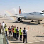 Philippine airlines ON RANWAY