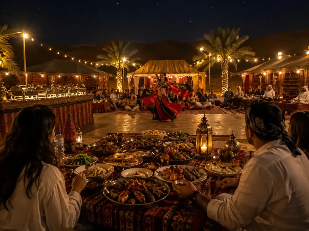 Desert dining and dance under stars